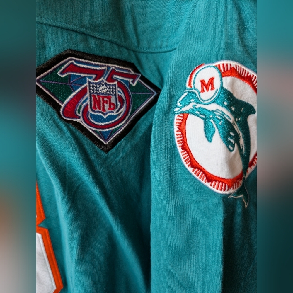 Mitchell & Ness Dan Marino #13 Miami Dolphins Throwback Jersey (3XLT) - Picture 3 of 8